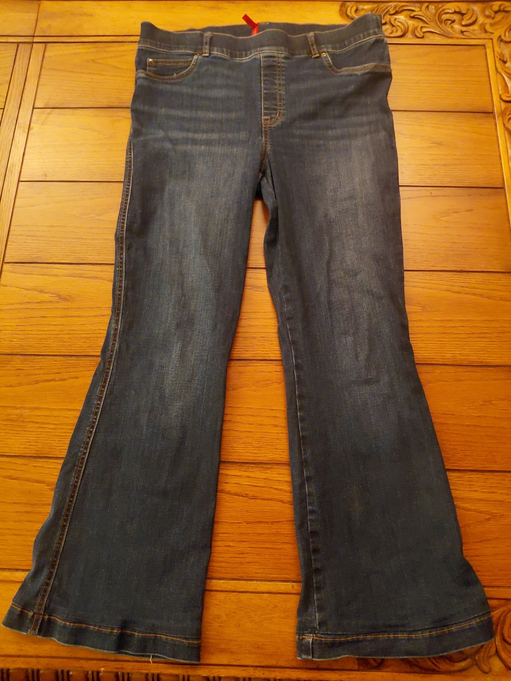 SPANX Dark Blue Flare Jeans for Women